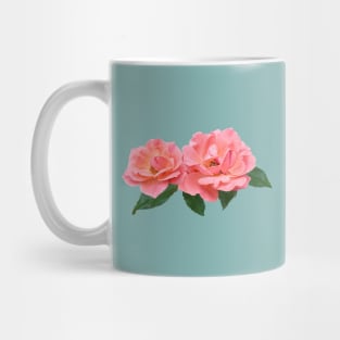 Two Delicate Pink Roses Mug